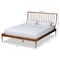 Baxton Studio Abel Traditional Transitional Walnut Brown Finished Wood Platform Bed-Full 192-11498-ZORO - alternate 4